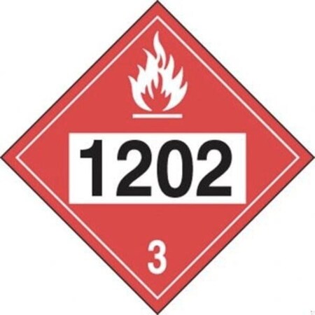 Accuform 4DIGIT DOT PLACARDS HAZARD CLASS 3 MPL744FV10 MPL744FV10